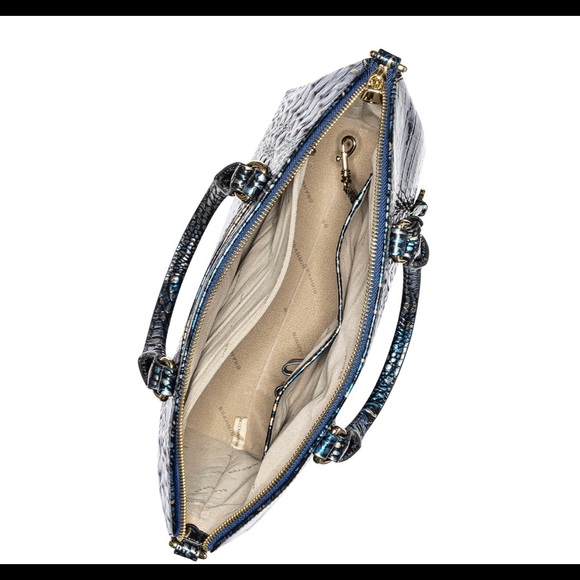 NWT Brahmin Lazuli Large duxbury leather satchel - Picture 4 of 8